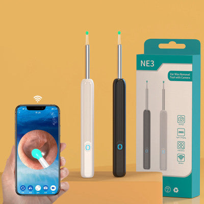 NE3 Ear Cleaner Otoscope Ear Wax Removal Tool With Camera LED Light Wireless Ear Endoscope Ear Cleaning Kit For I-phone-5
