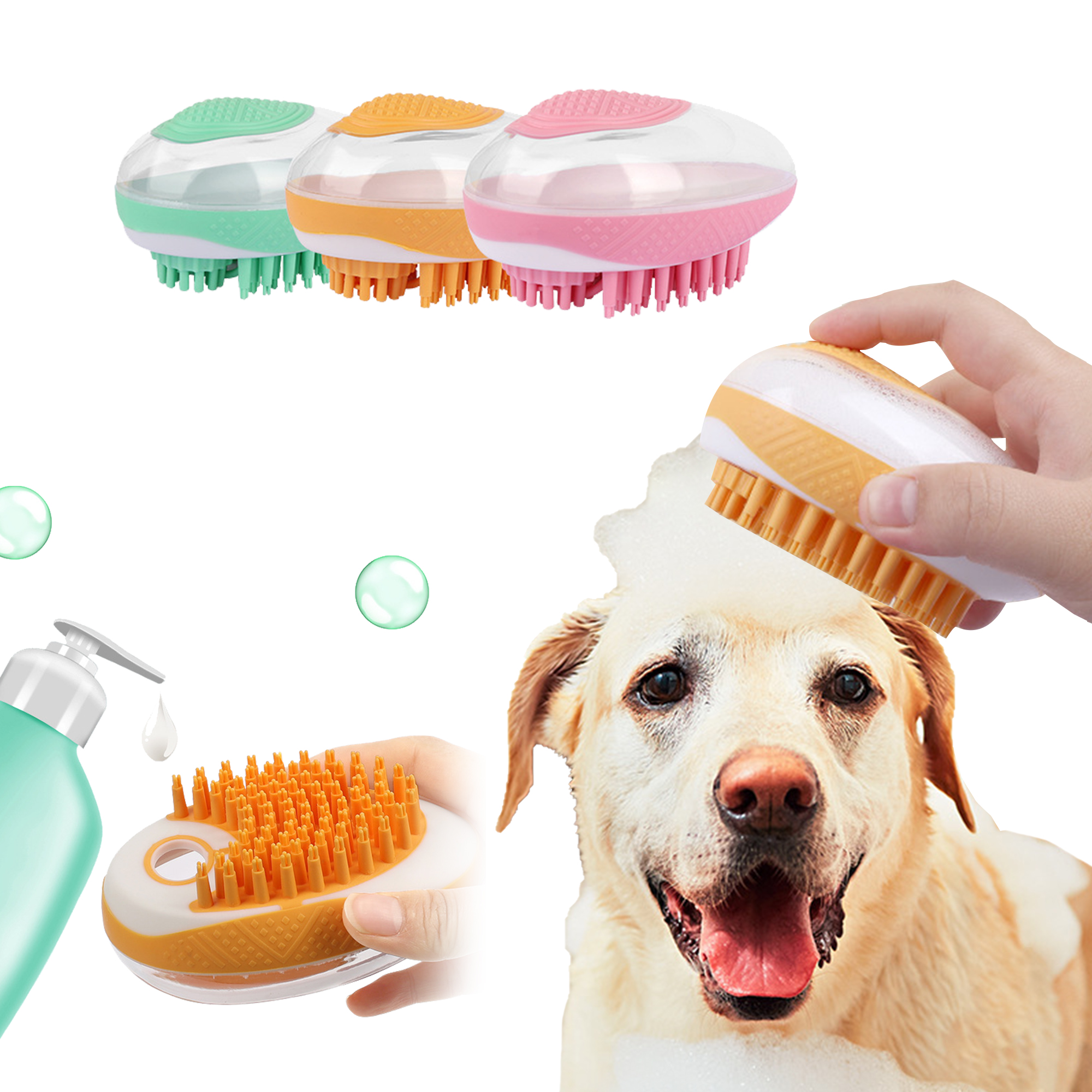 PetSPAMassageCombSoftSiliconePetsShowerHairGroomingCmobDogCleaningToolPetProducts-Veeddydropshipping-1