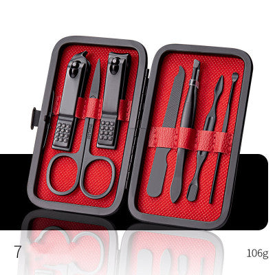 Professional Scissors Nail Clippers Set Ear Spoon Dead Skin Pliers Nail Cutting Pliers Pedicure Knife Nail Groove Trimmers-3
