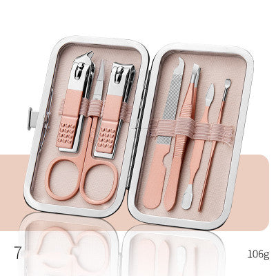 Professional Scissors Nail Clippers Set Ear Spoon Dead Skin Pliers Nail Cutting Pliers Pedicure Knife Nail Groove Trimmers-4