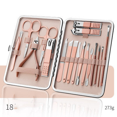 Professional Scissors Nail Clippers Set Ear Spoon Dead Skin Pliers Nail Cutting Pliers Pedicure Knife Nail Groove Trimmers-5
