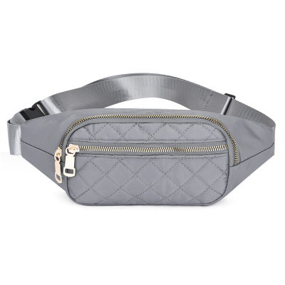 Rhombus Fanny Packs For Women Crossbody Waist Bags For Sports Hiking Cycling Running Fitness-2
