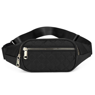Rhombus Fanny Packs For Women Crossbody Waist Bags For Sports Hiking Cycling Running Fitness-5