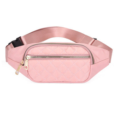 Rhombus Fanny Packs For Women Crossbody Waist Bags For Sports Hiking Cycling Running Fitness-6