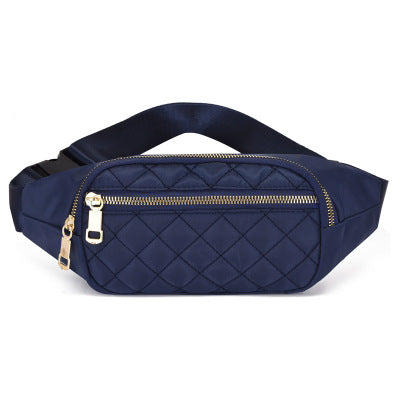 Rhombus Fanny Packs For Women Crossbody Waist Bags For Sports Hiking Cycling Running Fitness-