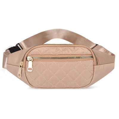 Rhombus Fanny Packs For Women Crossbody Waist Bags For Sports Hiking Cycling Running Fitness-8