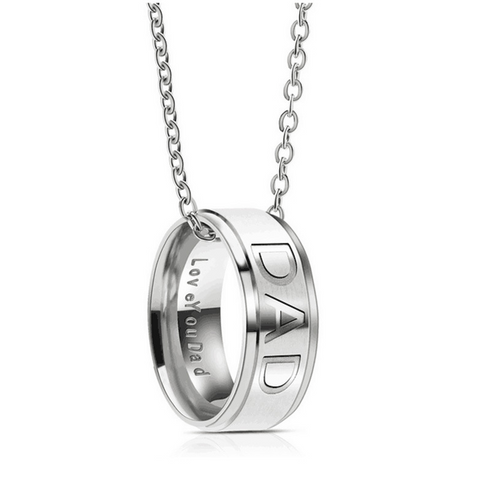       RingSteelPendantNeckDual-useJewelryforMother_sDayGift-2