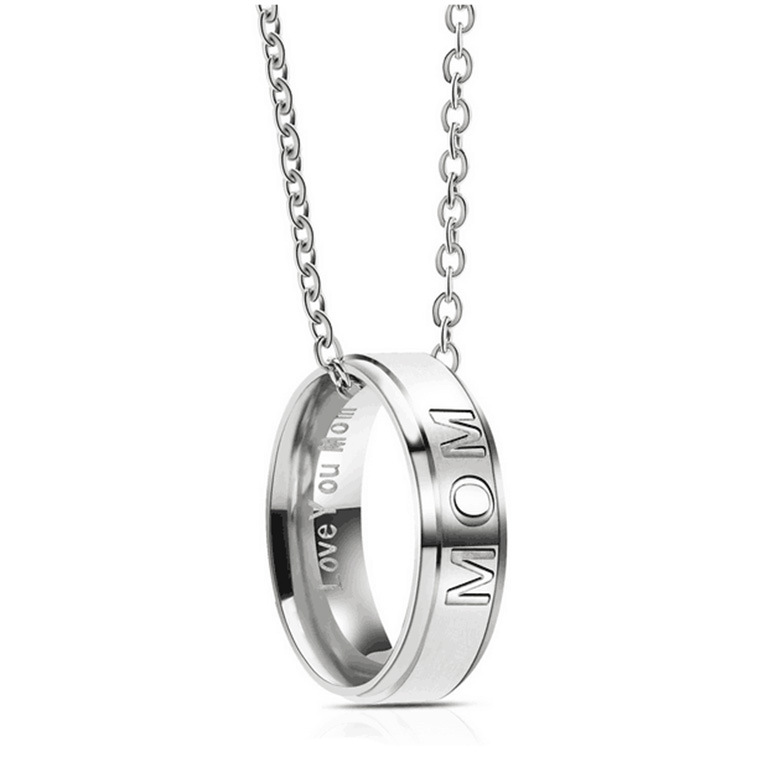       RingSteelPendantNeckDual-useJewelryforMother_sDayGift-3