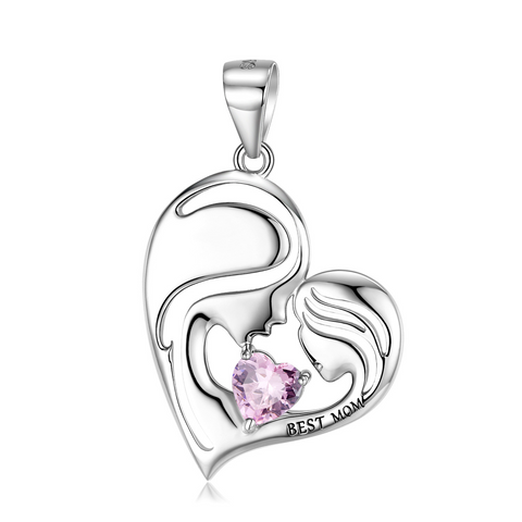 S925 Sterling Silver Heart Shape Best Mother's Day Gift Necklace-Veeddydropshipping