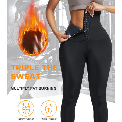 Sauna Long Pants Fitness Exercise Hot Thermo Sweat Leggings Training Slimming Pant-2