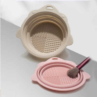 Silicone Folding Wash Bowl Makeup Circle2