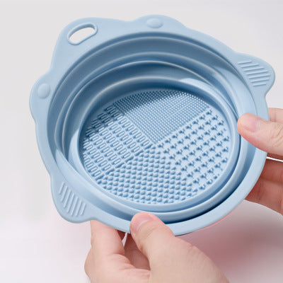 Silicone Folding Wash Bowl Makeup Circle3