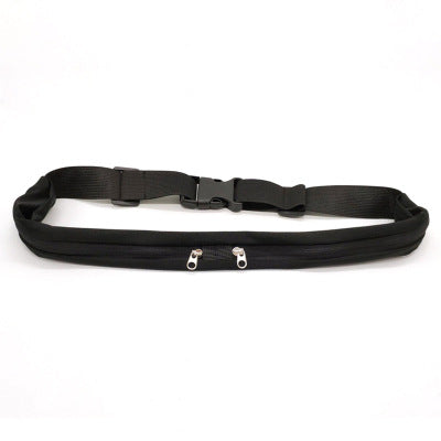 Sports Waist Bag With Double Pocket Slim Zip Running Phone Belt Bags Fitness-1