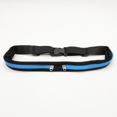 Sports Waist Bag With Double Pocket Slim Zip Running Phone Belt Bags Fitness-4