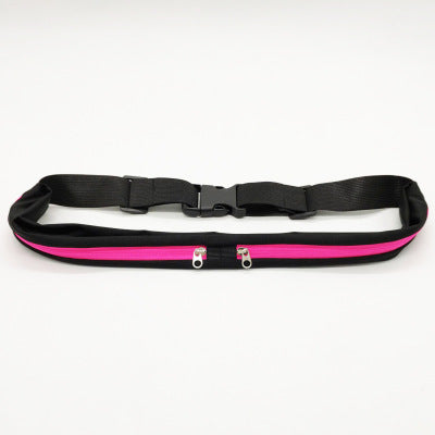 Sports Waist Bag With Double Pocket Slim Zip Running Phone Belt Bags Fitness-6
