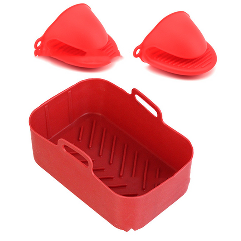 Suitable For DZ201 Foodi 8QT Double Basket Fryer Silicone Pan-Veeddydropshipping