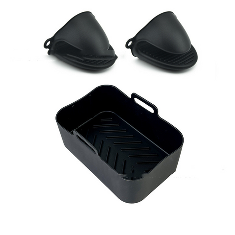 Suitable For DZ201 Foodi 8QT Double Basket Fryer Silicone Pan-Veeddydropshipping