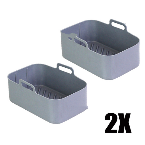    SuitableForDZ201Foodi8QTDoubleBasketFryerSiliconePan-Veeddydropshipping-6