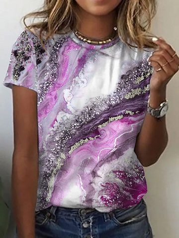       SummerFashionGradientPrintShirtsForWomenLoose-11