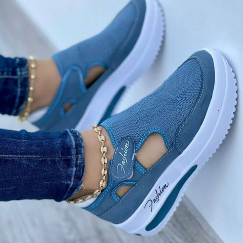       SummerFashionKnitBreathableVelcroCasualMeshShoes-4