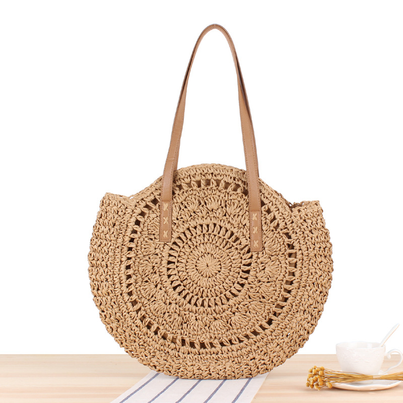       SummerFashionSimpleRoundShoulderBagBeachBags-1
