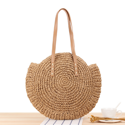       SummerFashionSimpleRoundShoulderBagBeachBags-5