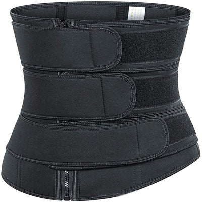 Tummy Sweat Shapewear Bodysuits Women Waist Trainer Slimming 2-3 Belts Workout Shaper Corset-10