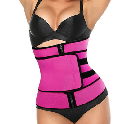 Tummy Sweat Shapewear Bodysuits Women Waist Trainer Slimming 2-3 Belts Workout Shaper Corset-2