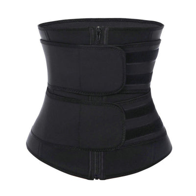 Tummy Sweat Shapewear Bodysuits Women Waist Trainer Slimming 2-3 Belts Workout Shaper Corset-7