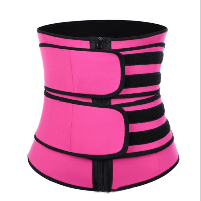 Tummy Sweat Shapewear Bodysuits Women Waist Trainer Slimming 2-3 Belts Workout Shaper Corset-9