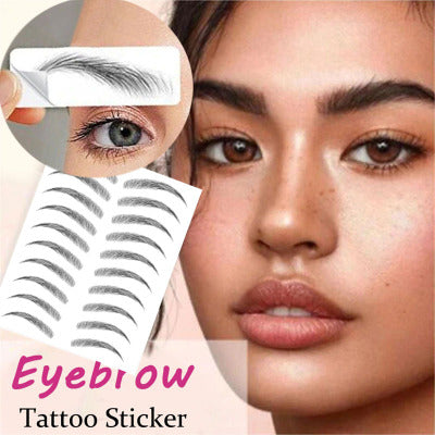 Water-based Hair-liked Authentic Eyebrow Tattoo Sticker Waterproof Cosmetics Long Lasting Makeup False Eyebrows Stickers-1