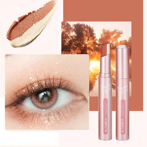 Waterproof And Sweat-proof Gradient Two-color Lazy Eyeshadow Stick7