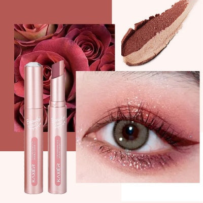 Waterproof And Sweat-proof Gradient Two-color Lazy Eyeshadow Stick8