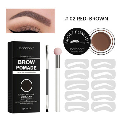 Waterproof And Sweat Proof Eyebrow Powder Lazy Man4