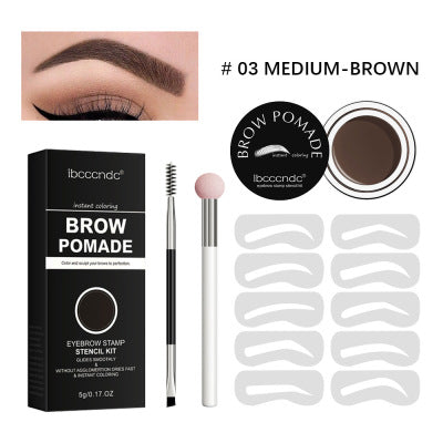 Waterproof And Sweat Proof Eyebrow Powder Lazy Man5