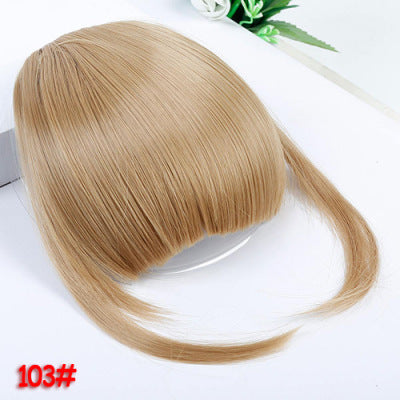 Wig Female Air Bangs Sideburns Qi Bangs-7