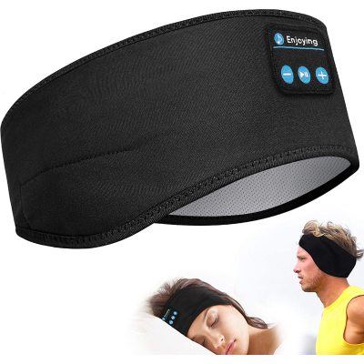 Wireless Bluetooth Sleeping Headphones Headband Thin Soft Elastic Comfortable Music Ear Phones Eye Mask For Side Sleeper Sports-7