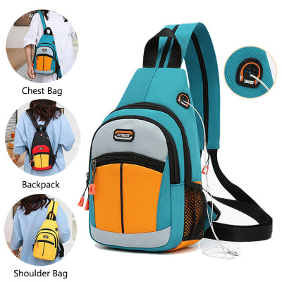Women Sport Bags Multifunctional Backpack Shoulder Bags With USB Design Fitness-2