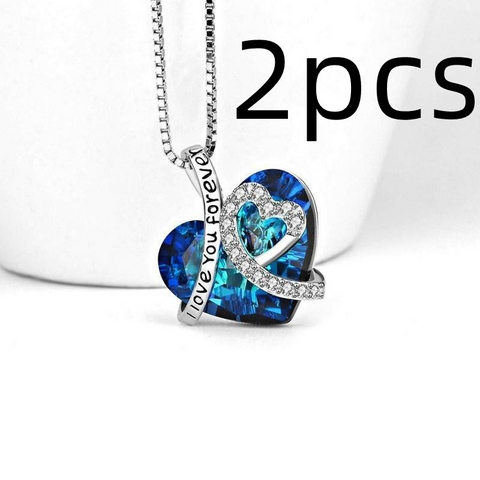    bestMother_sDayGiftOceanHeartPeachHeartandCollarNecklace-4