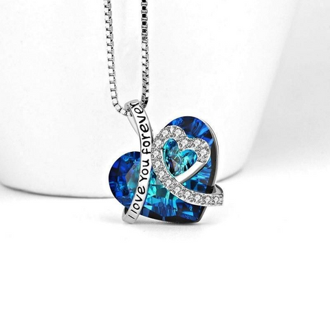       bestMother_sDayGiftOceanHeartPeachHeartandCollarNecklace-5