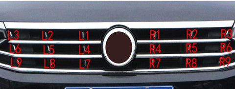 Kit Chrome Styling vw High configuration Grille-AM00801-Veeddydropshipping