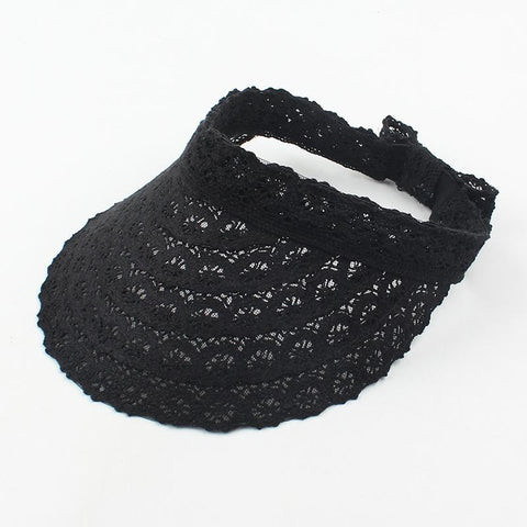 Women Lace Long Brim Baseball Cap-WF01375-Veeddydropshipping