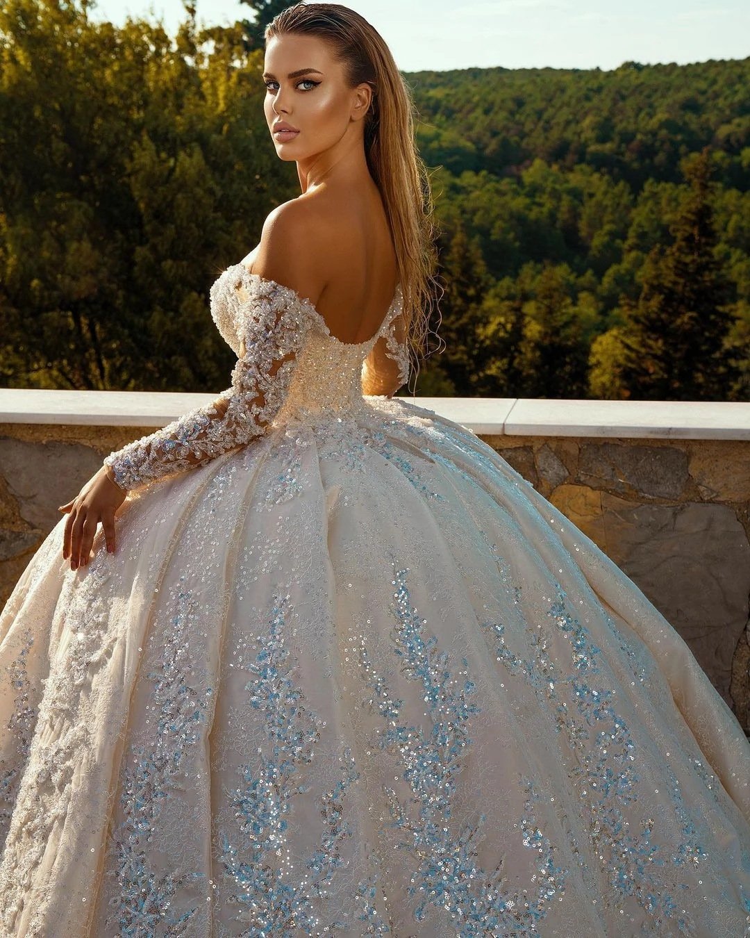 Sweetheart Neck Ball Gown Wedding Dress-WF01571-Veeddydropshipping