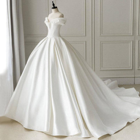 Elegant Sweetheart Neck Lace Wedding Dress-WF01558-Veeddydropshipping