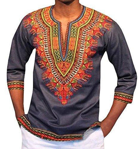 Men Dashiki T Shirt Traditional Sleeve Casual-MF00024-Veeddydropshipping
