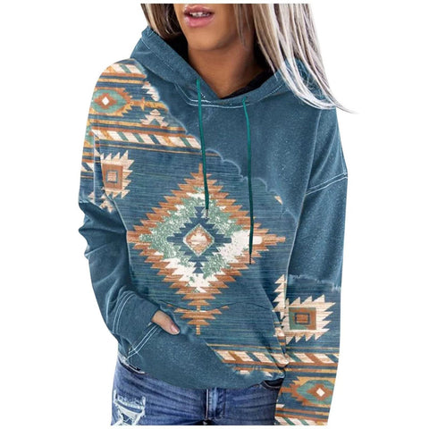 Women Warm Hoodie Splicing Pocket-Veeddydropshipping