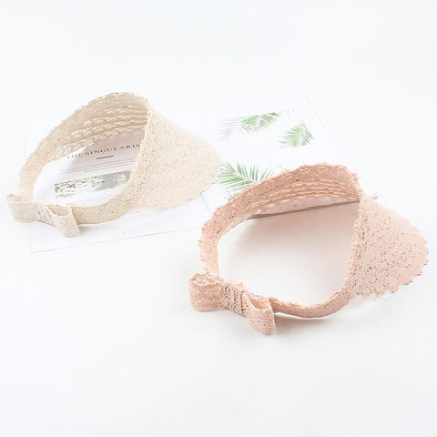 Women Lace Long Brim Baseball Cap-WF01375-Veeddydropshipping