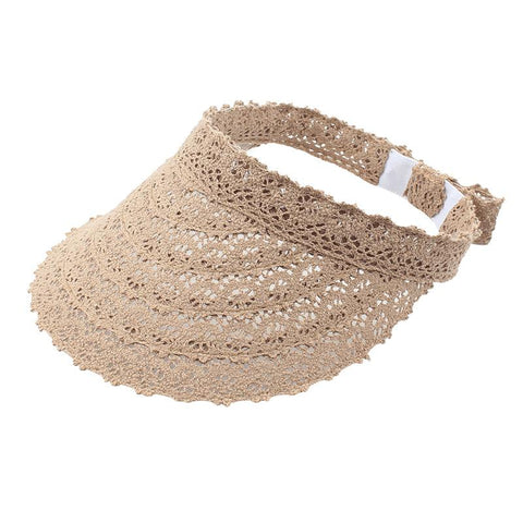 Women Lace Long Brim Baseball Cap-WF01375-Veeddydropshipping