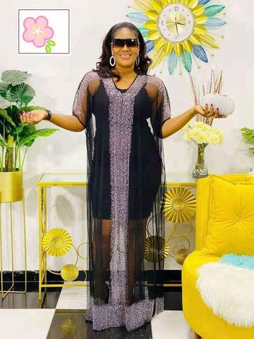 2Piece Set Diamond African Dresses-Veeddydropshipping