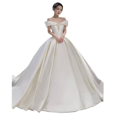 Elegant Sweetheart Neck Lace Wedding Dress-WF01558-Veeddydropshipping